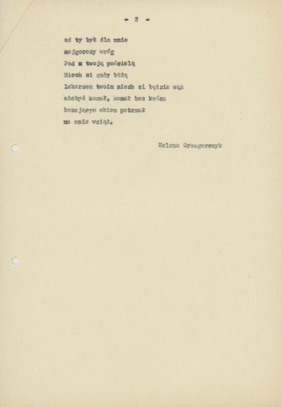 Piosenka z przed I wojny światowej