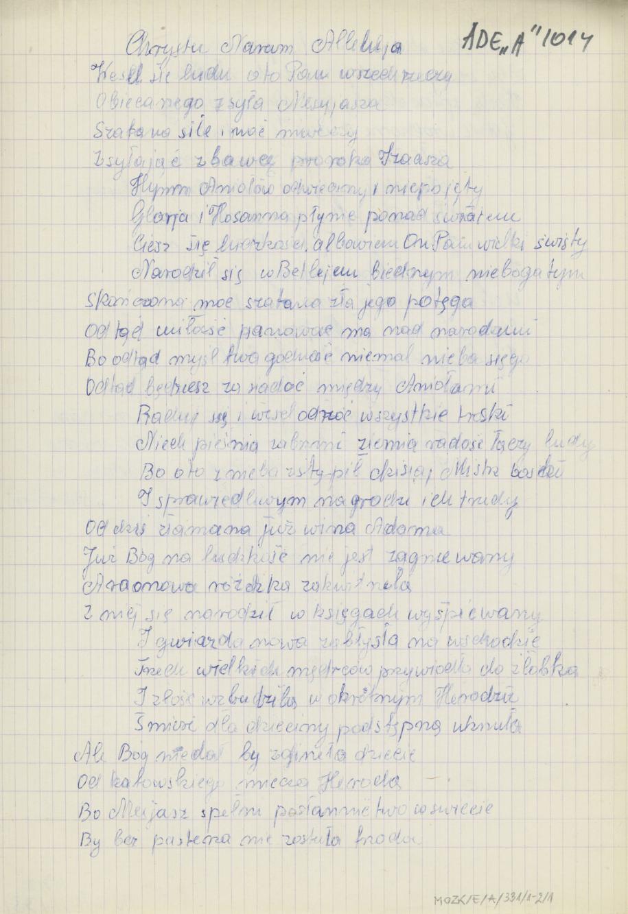 Chrystus Narum Alleluja