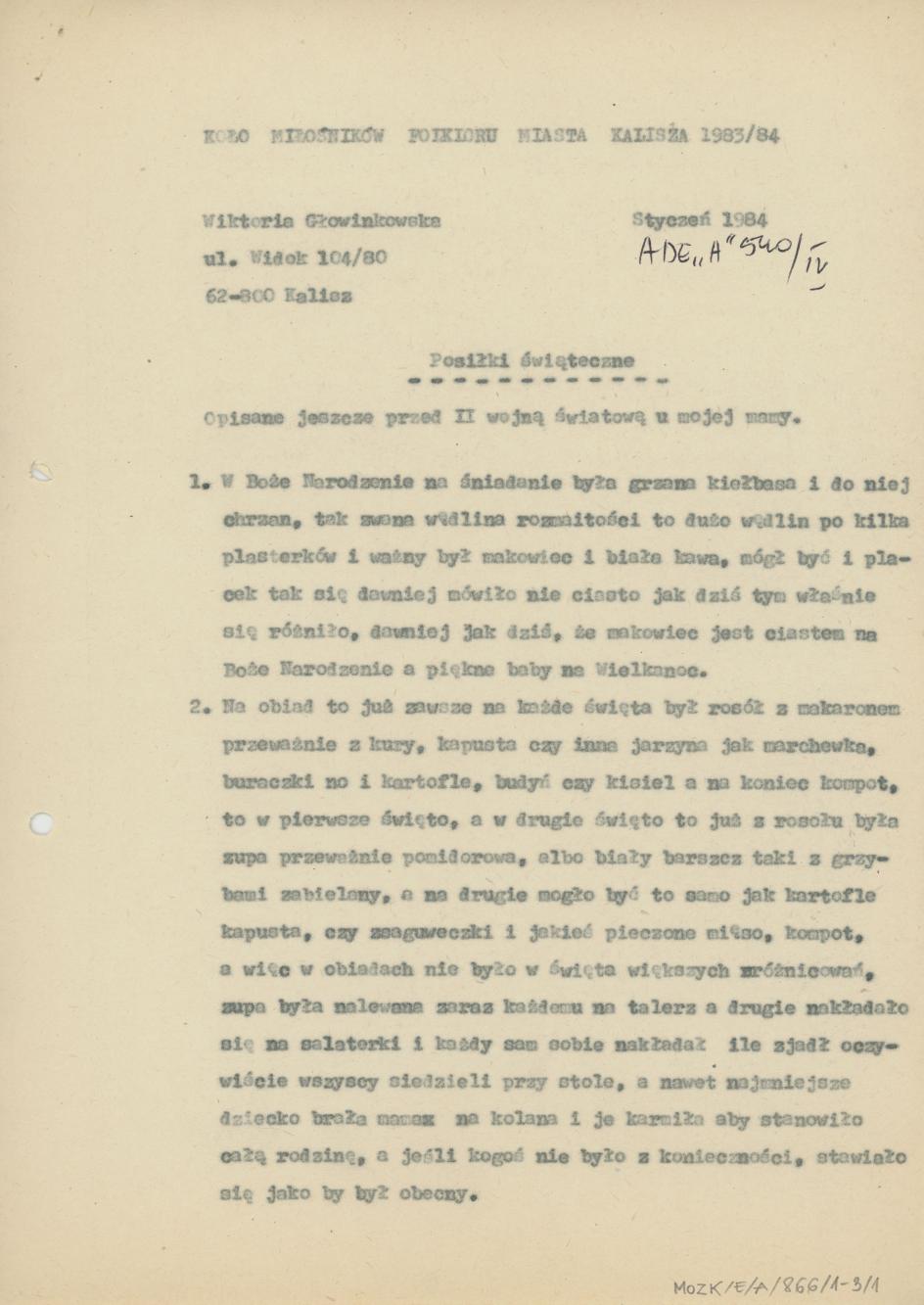 Posiłki świąteczne