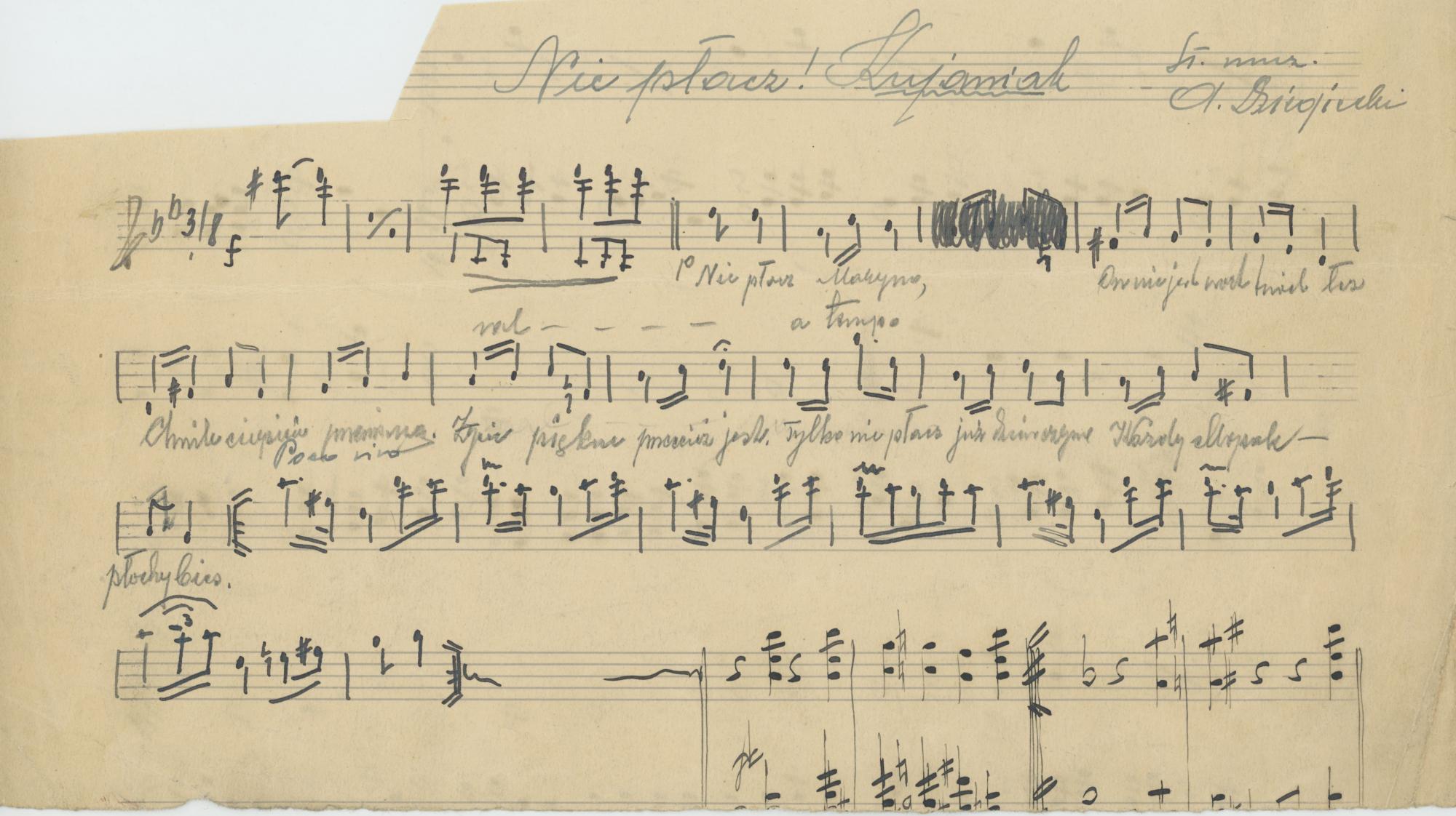 Nie płacz - kujawiak