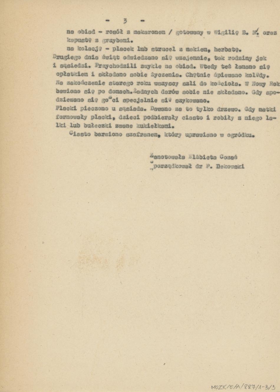 Od Wigilii Bożego Narodzenia do Nowego Roku