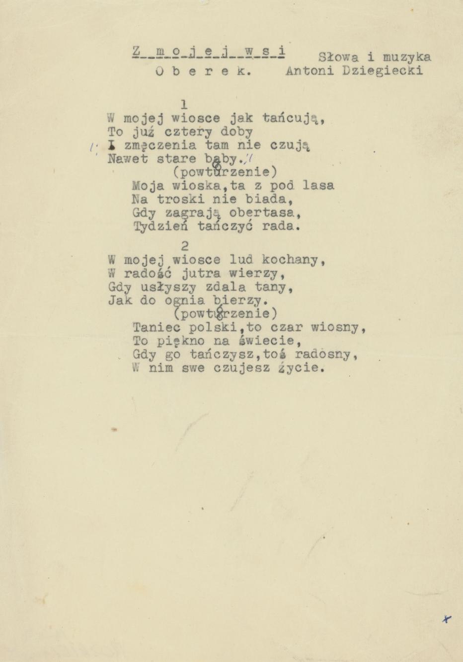 Z mojej wsi - oberek