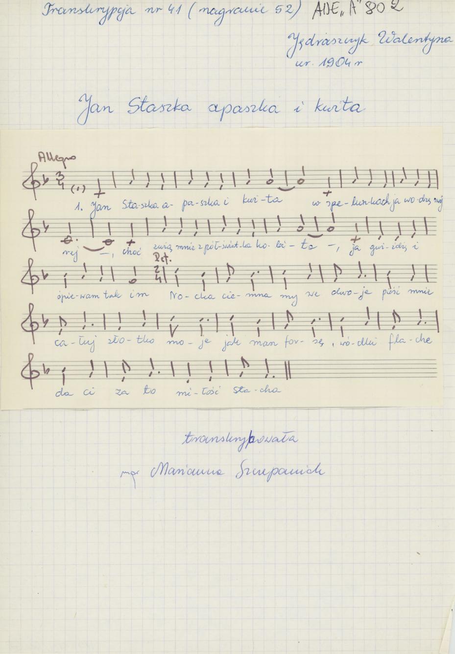 Jan Staszka apaszka i kwita