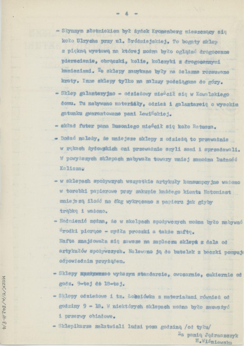 Sklepy kaliskie przed II wojną światową