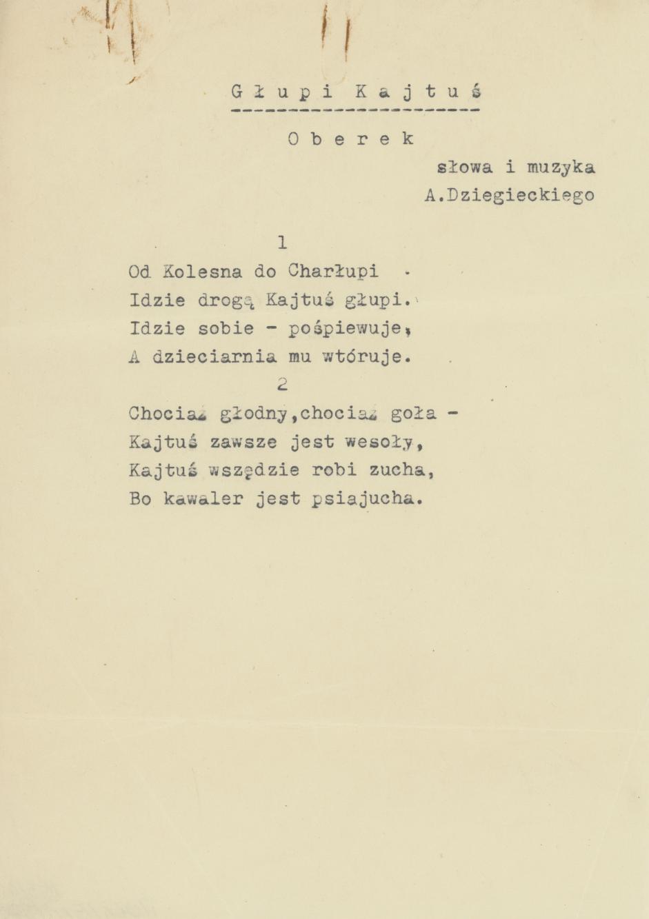 Głupi Kajtuś - oberek