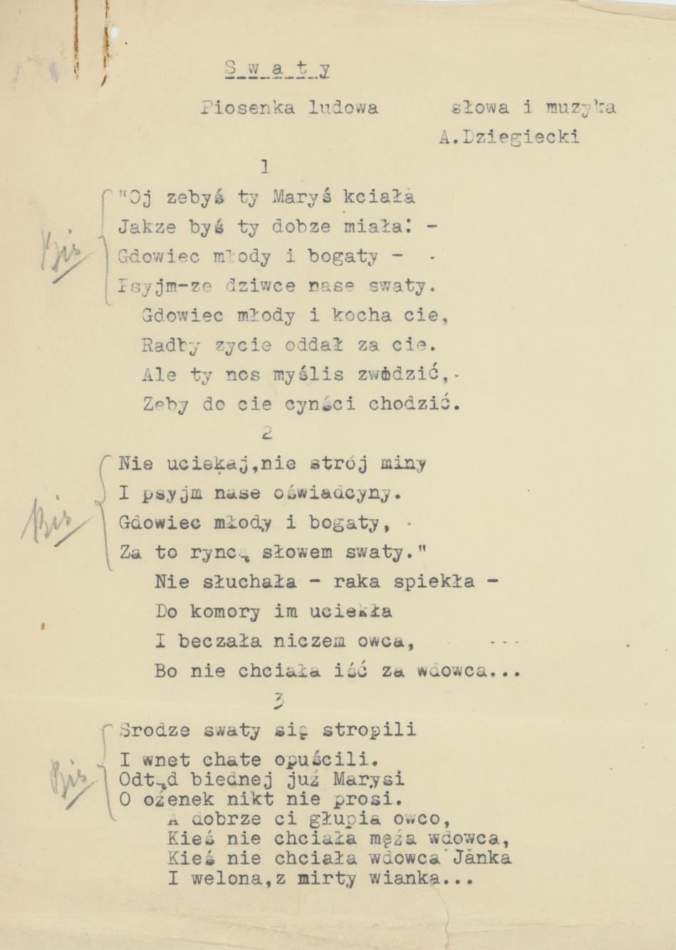 Swaty - piosenka ludowa