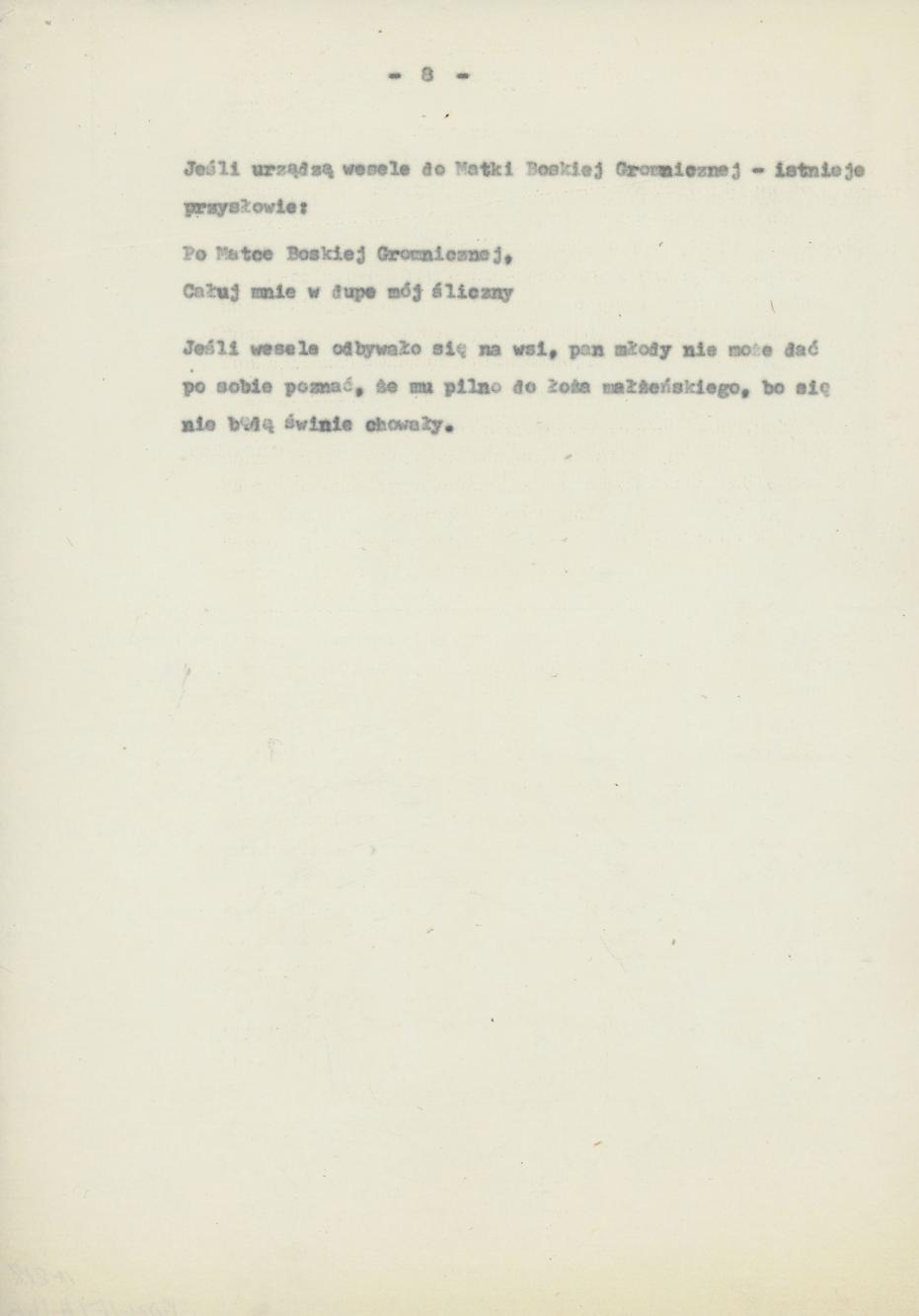 Przyśpiewki i piosenki wg nieznanego autora