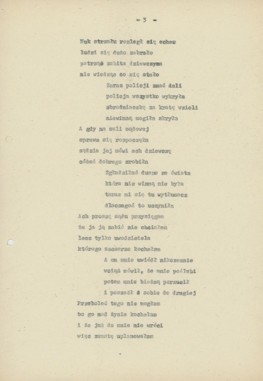 Ach jakaś smutna godzino - podwórkowa tragiczna stara piosenka