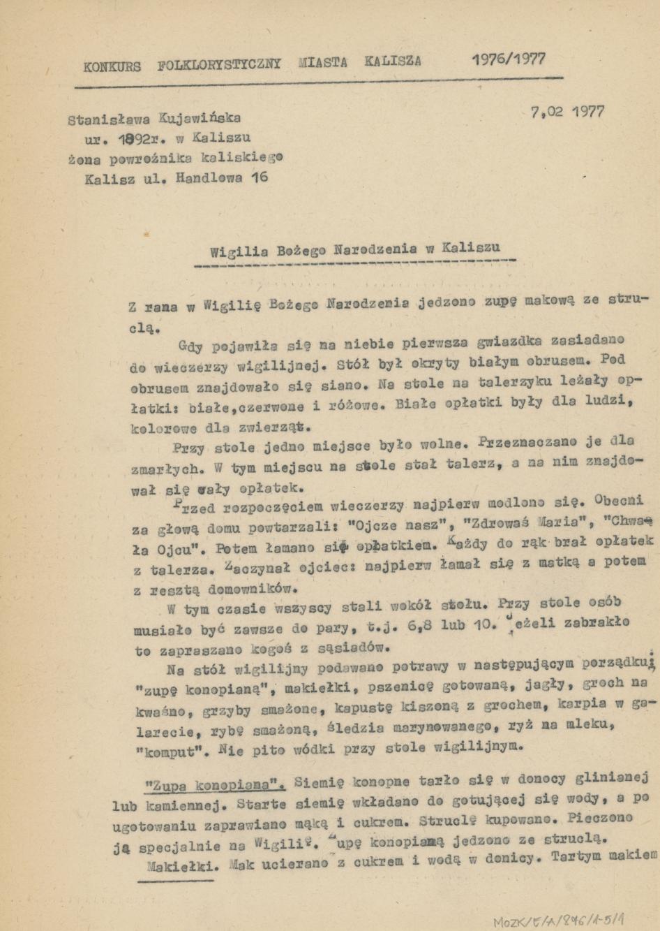 Wigilia Bożego Narodzenia w Kaliszu