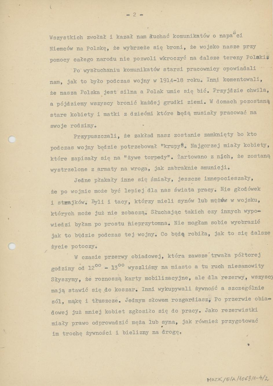 Moje wspomnienia i przeżycia w dniu 1 września 1939 r.