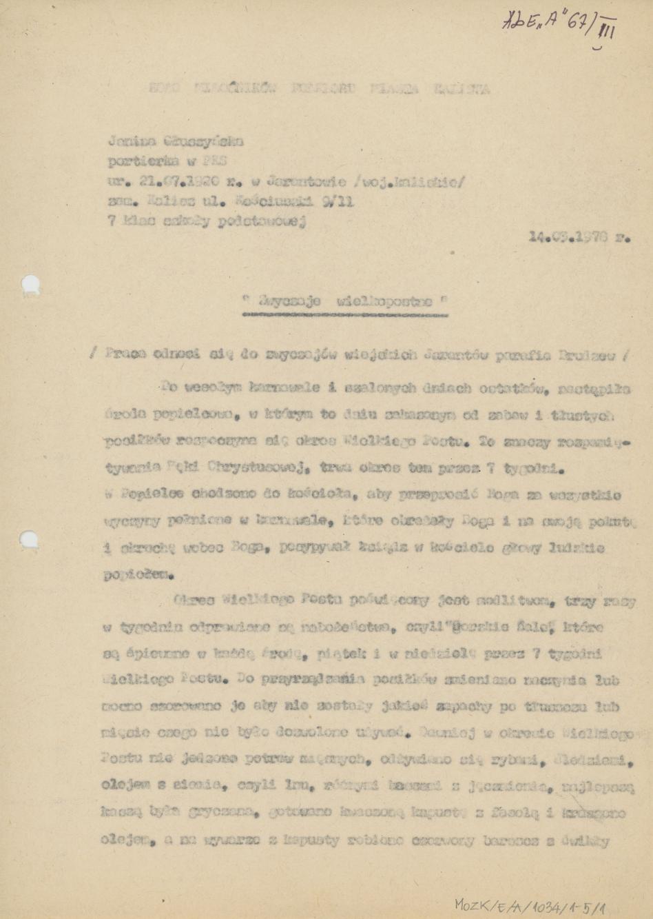 Zwyczaje wielkopostne