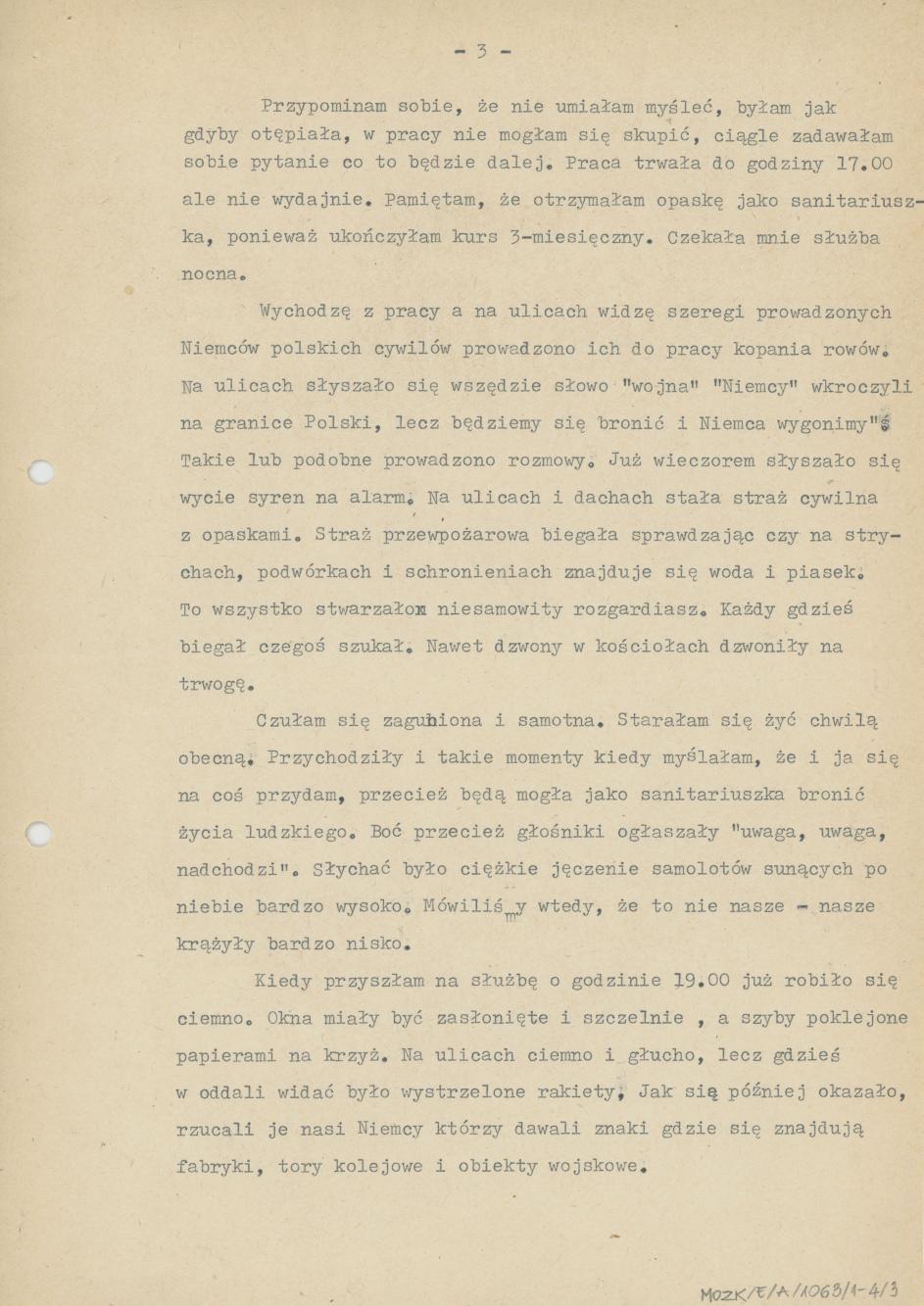 Moje wspomnienia i przeżycia w dniu 1 września 1939 r.