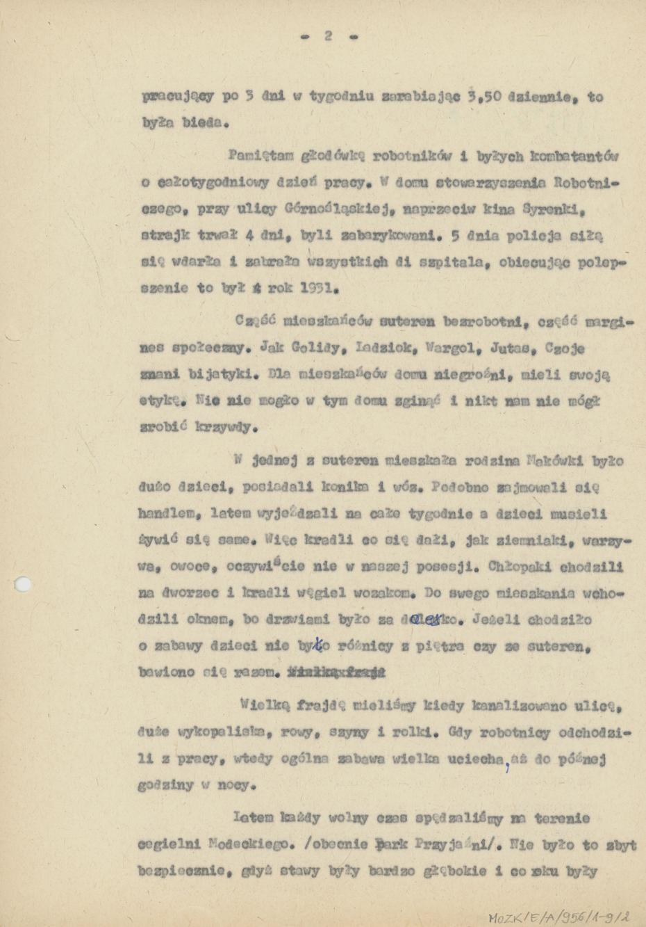 Wspomnienia z dawnych czasów