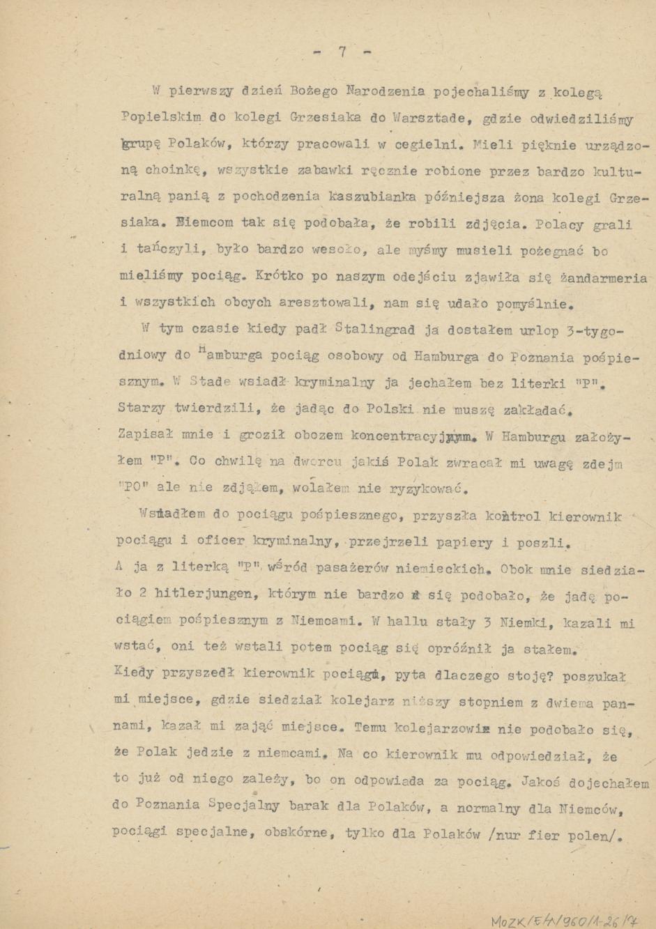 Wspomnienia z przymusowych robót w Niemczech, cz. 1