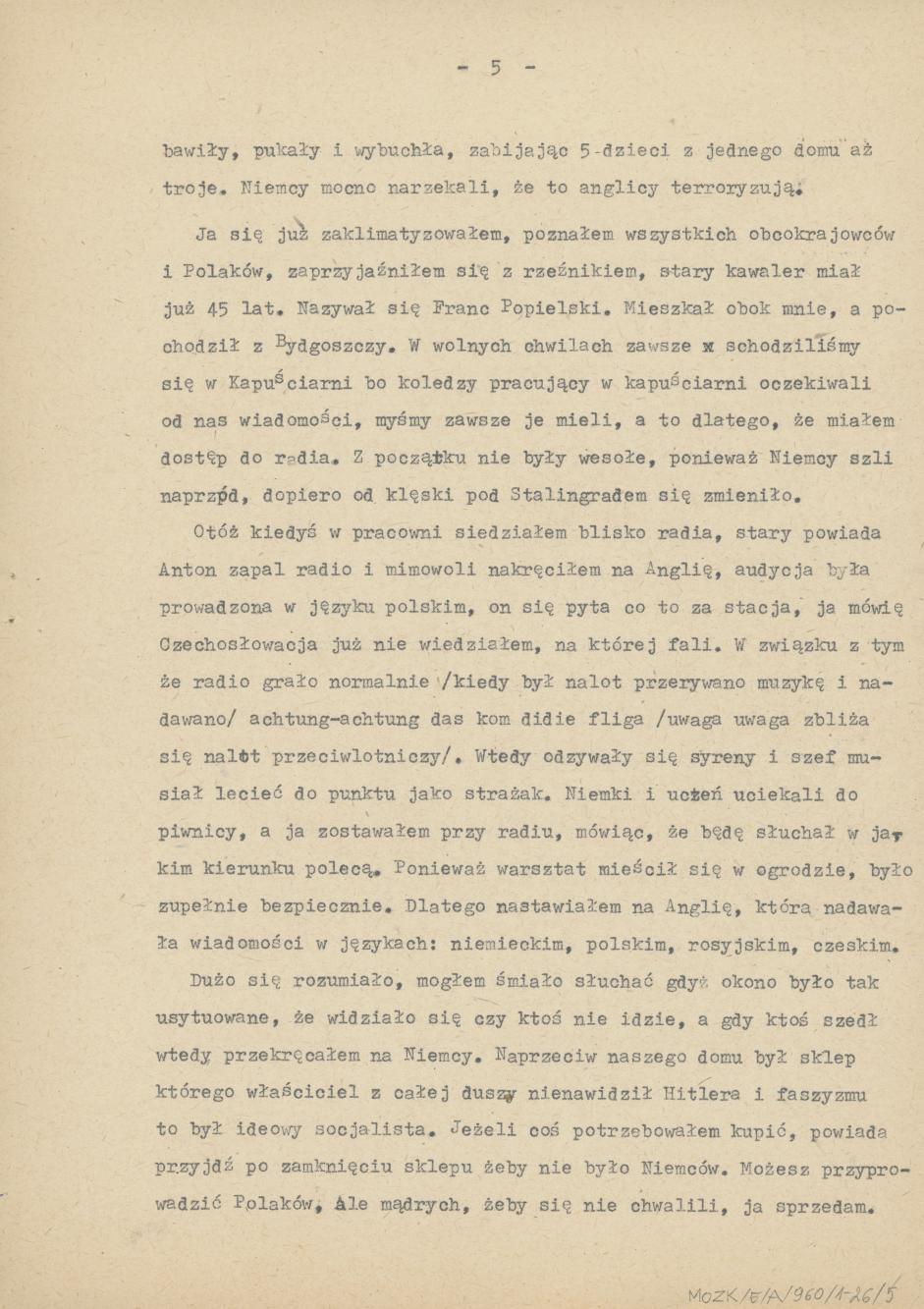 Wspomnienia z przymusowych robót w Niemczech, cz. 1