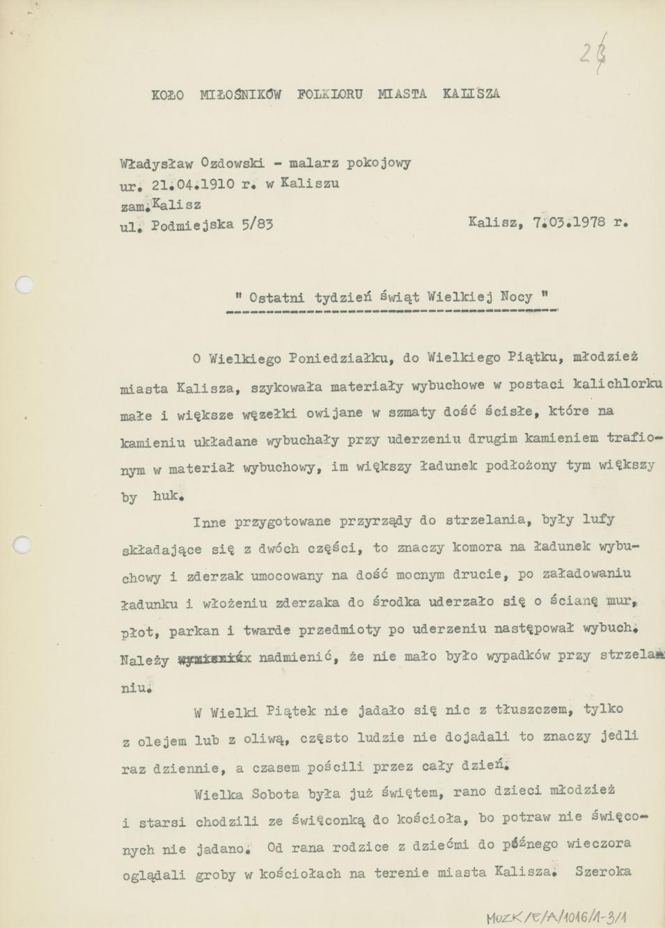 Ostatni tydzień Świąt Wielkiej Nocy