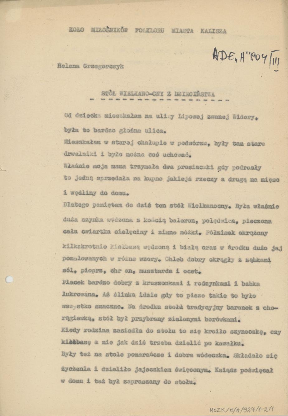 Stół wielkanocny z dzieciństwa