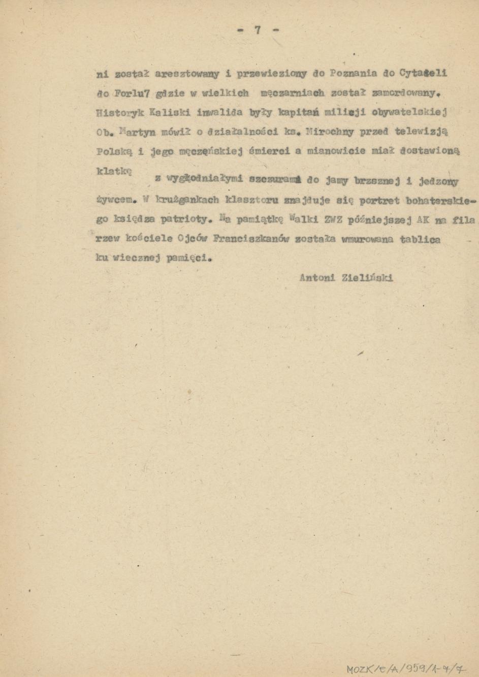 Chóry kaliskie w czasie okupacji