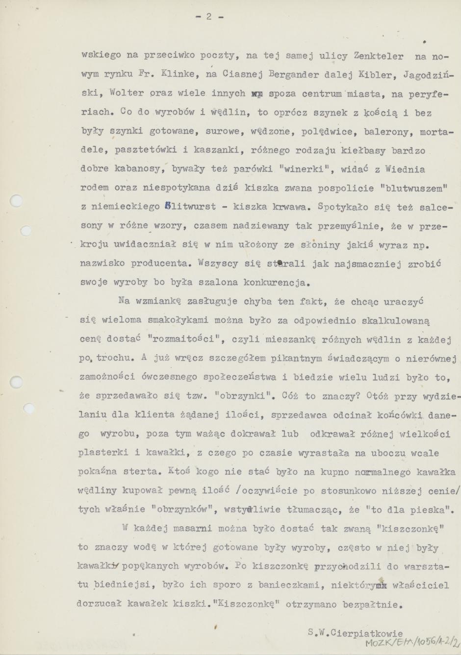 Dawny handel mięsno-wędliniarski w Kaliszu