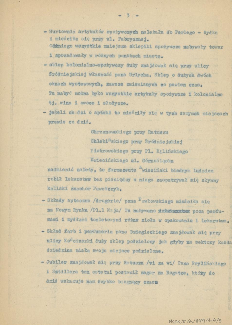 Sklepy kaliskie przed II wojną światową