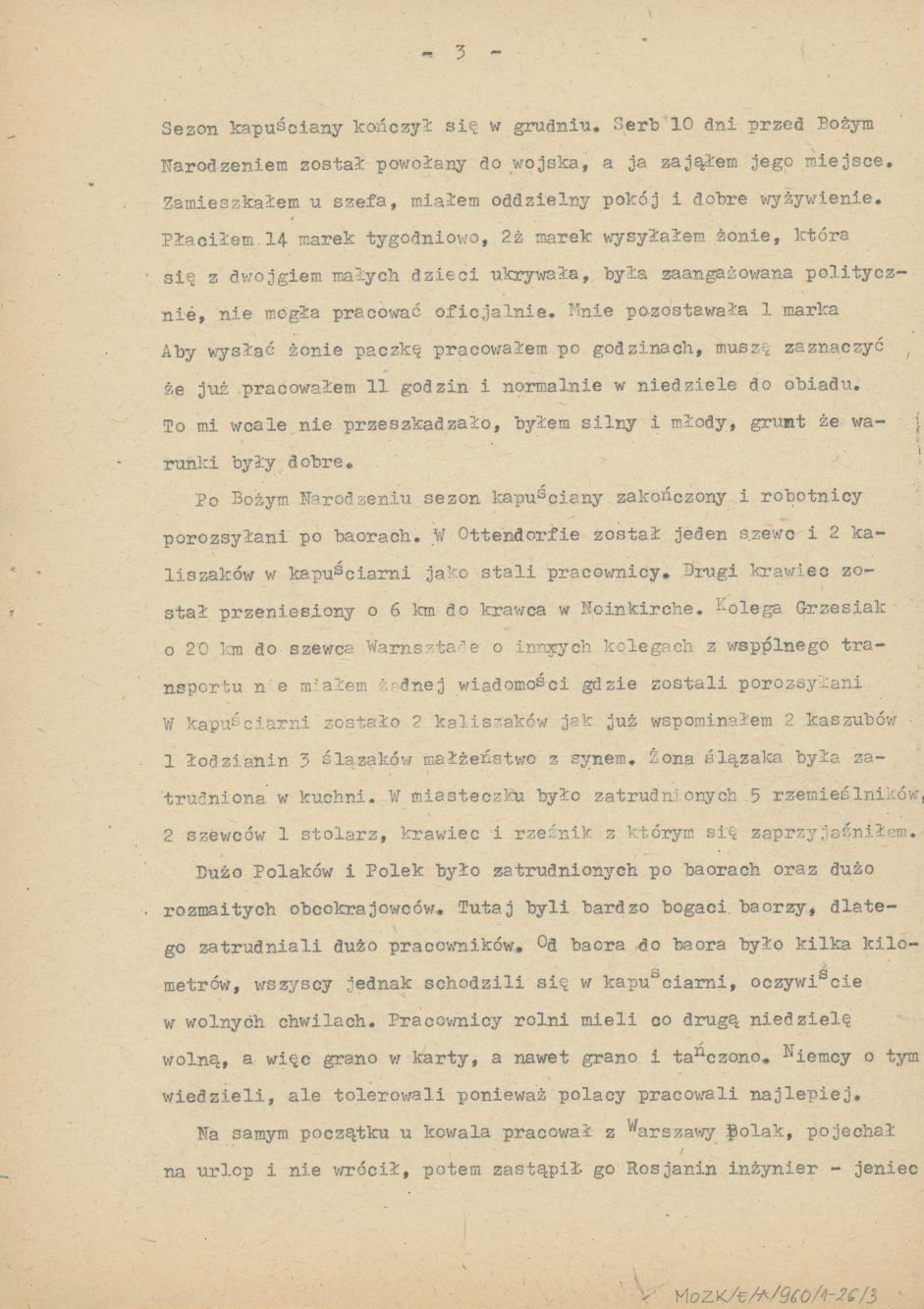 Wspomnienia z przymusowych robót w Niemczech, cz. 1