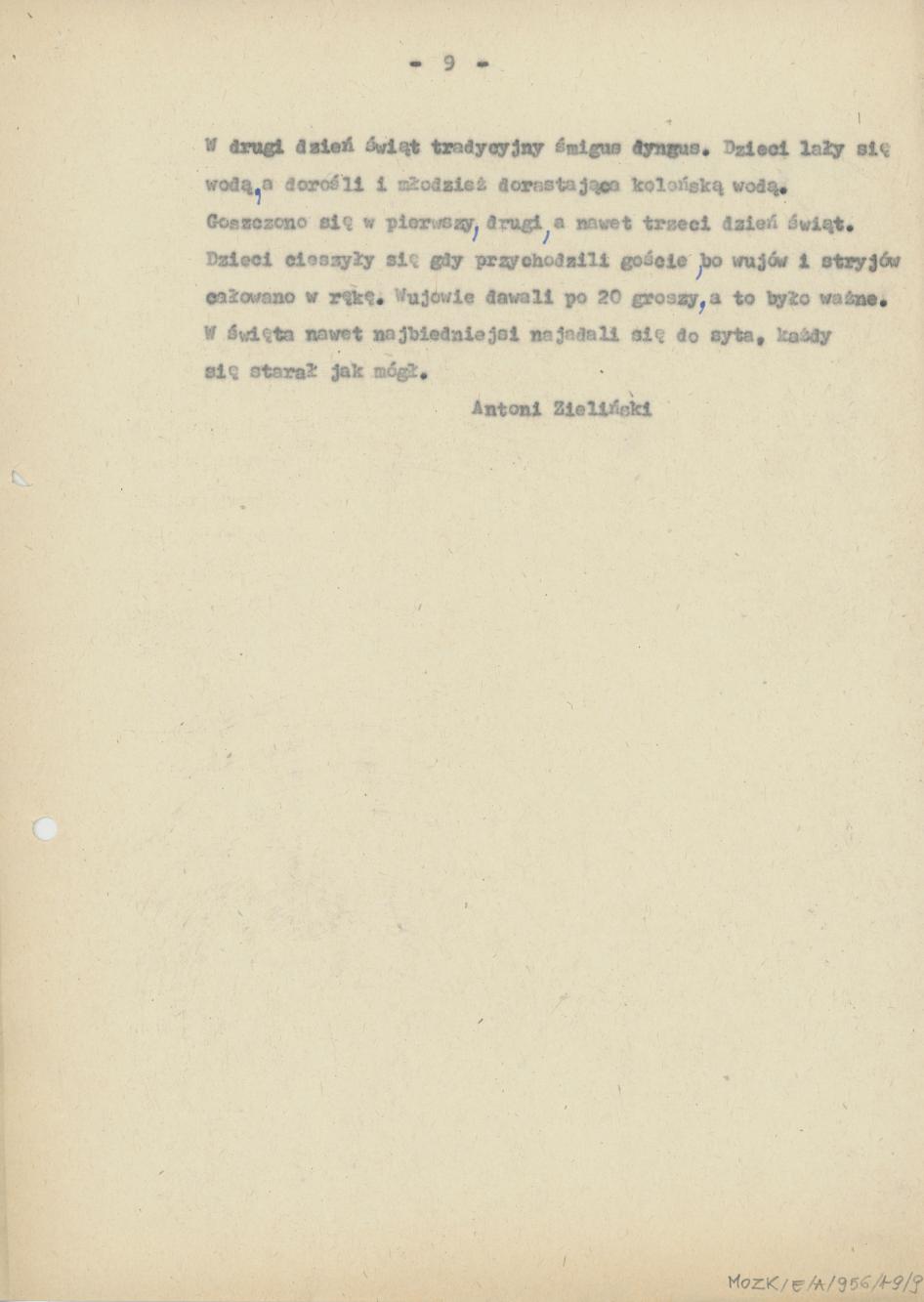 Wspomnienia z dawnych czasów