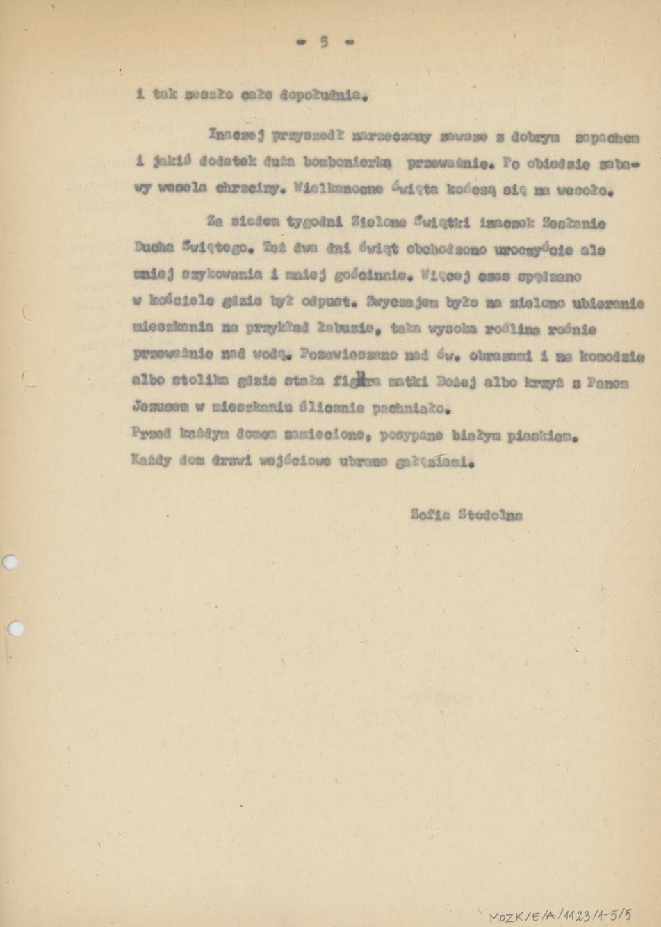 Przygotowania do świąt wielkanocnych przed trzydziestym dziewiątym rokiem