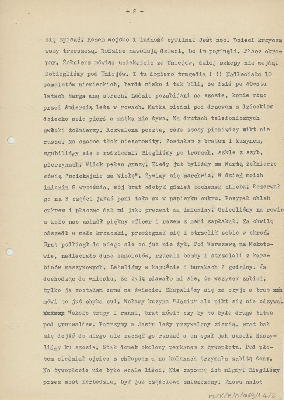 Moja ucieczka w dniu 1 września 1939 r.