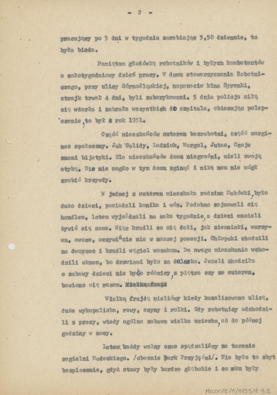 Wspomnienia z dawnych czasów