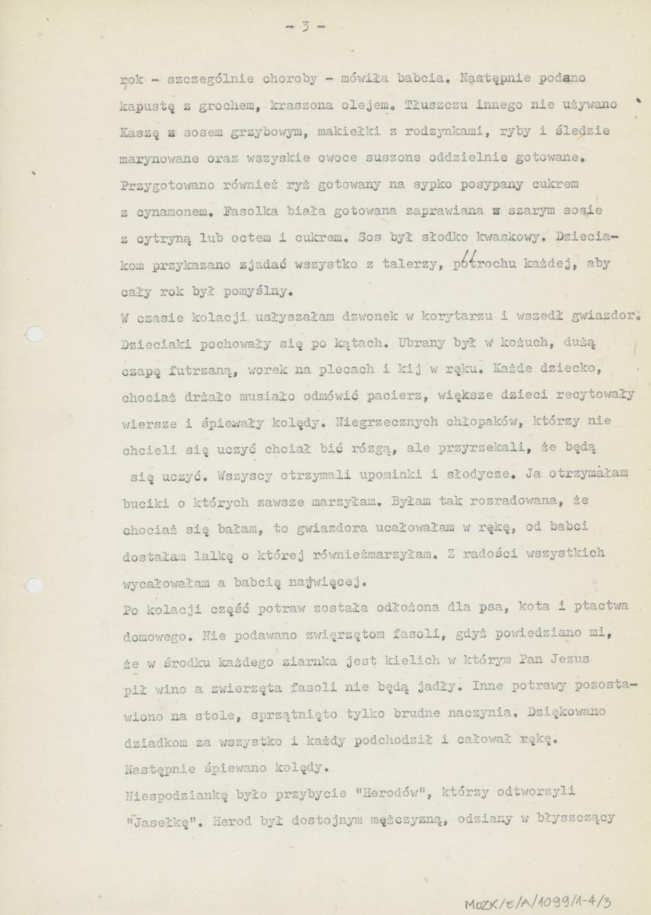 Wigilia u mojej babci lata 1921-22