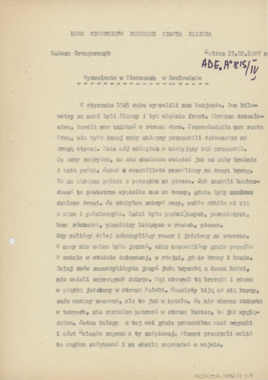 Wyzwolenie w Niemczech w Neulewinie