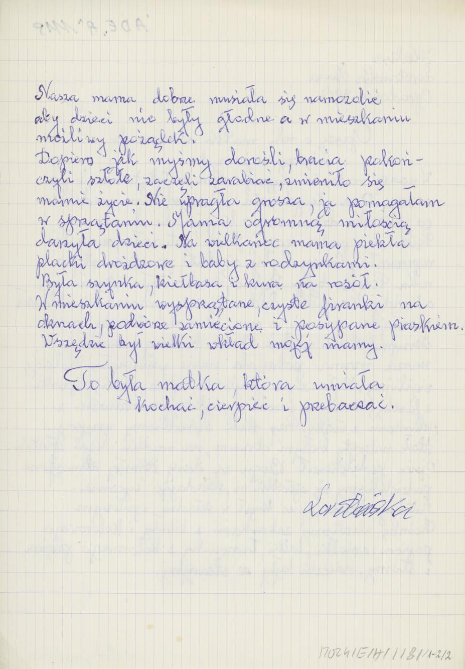 Opiszę o roli matki w czasach międzywojennych