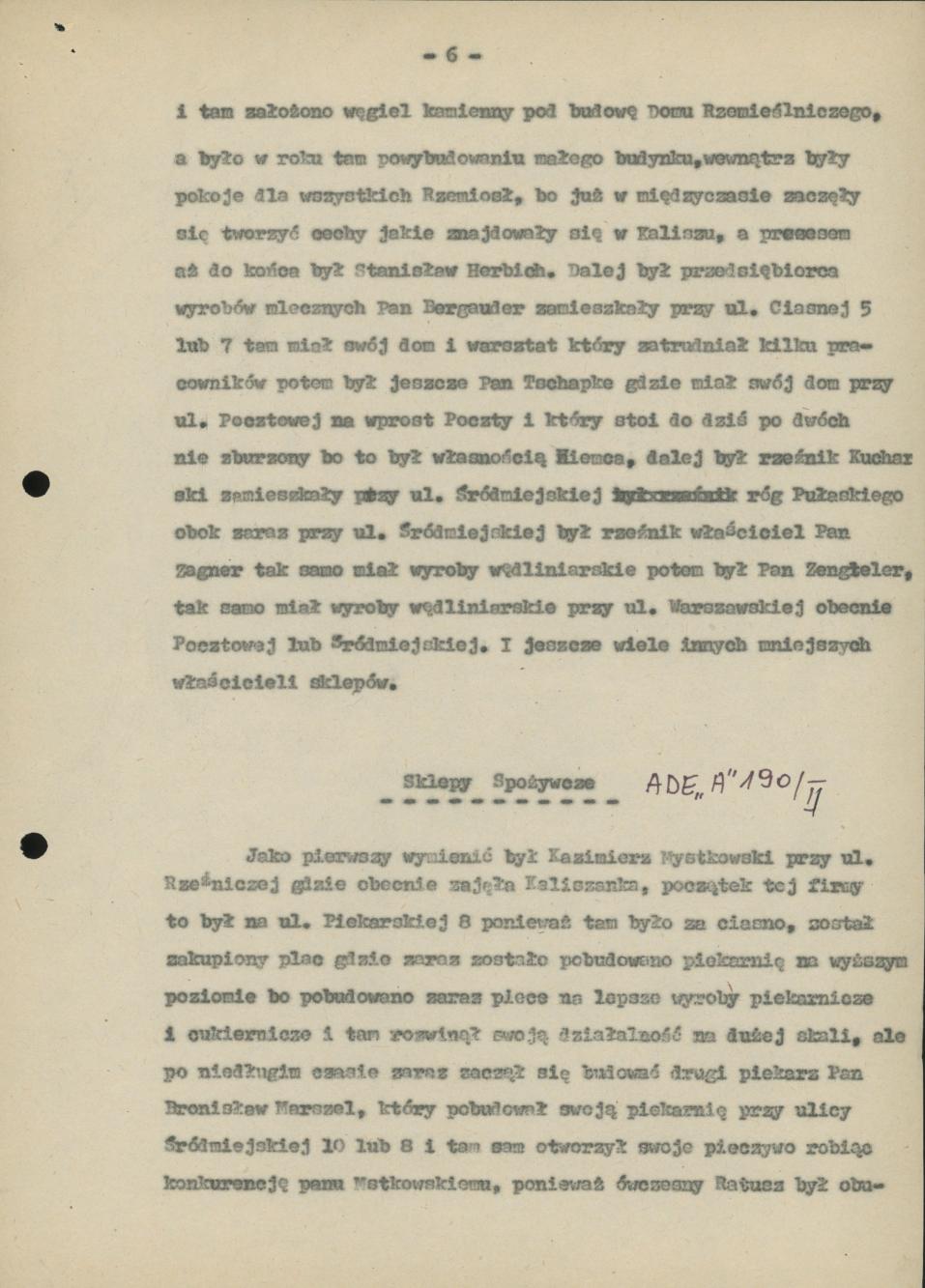 Fragmenty z  historii Kalisza 1894-1979