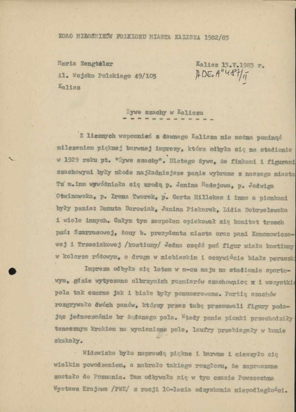 Żywe szachy w Kaliszu