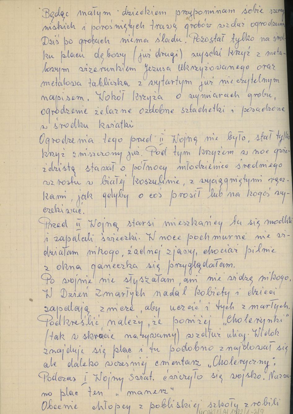 Cmentarz "Cholerynka"