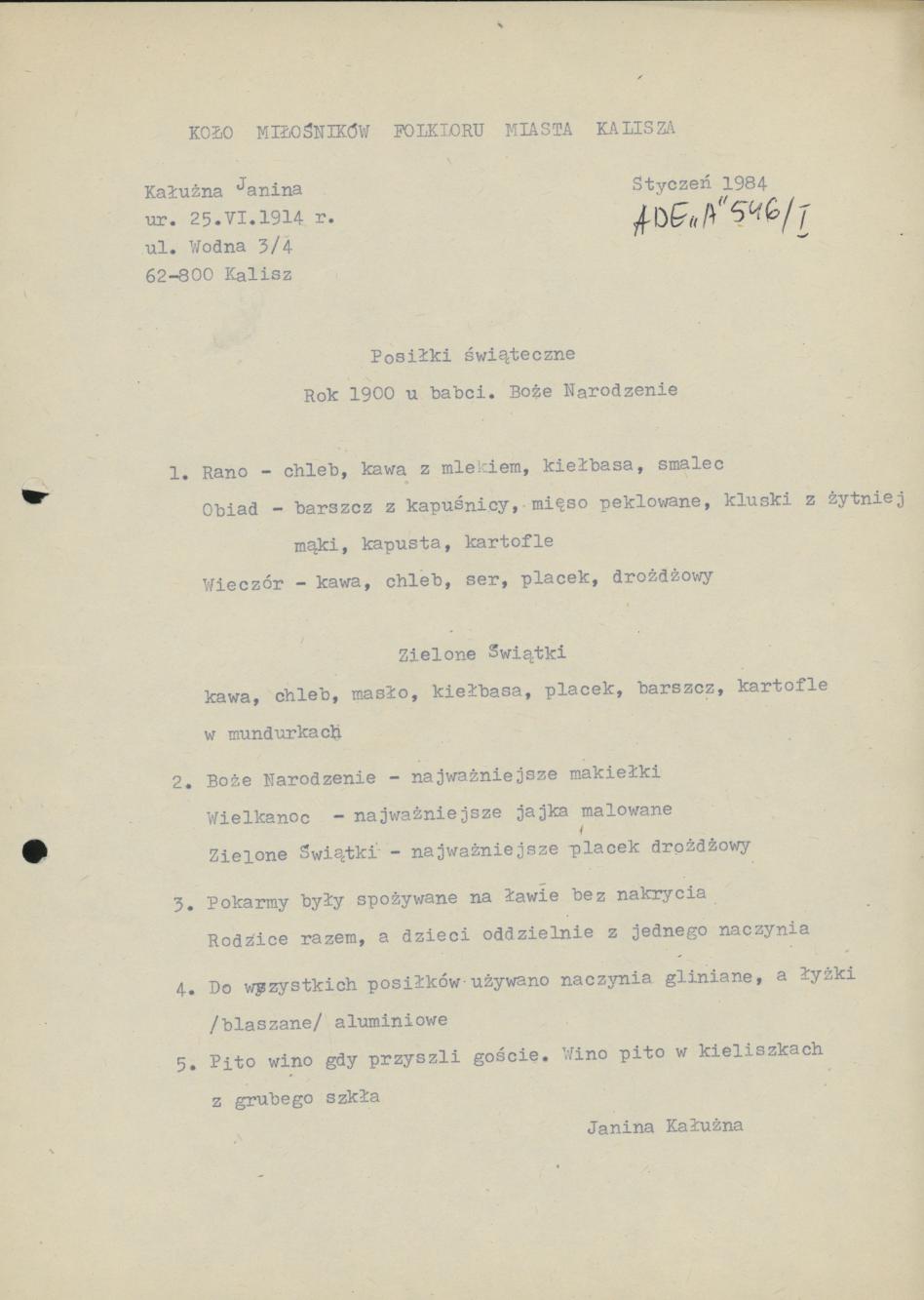 Posiłki świąteczne