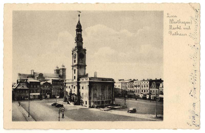 Rynek w Lesznie z Ratuszem