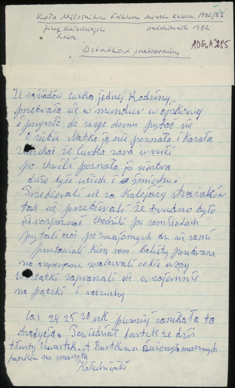 Ostatkowi przebierańcy