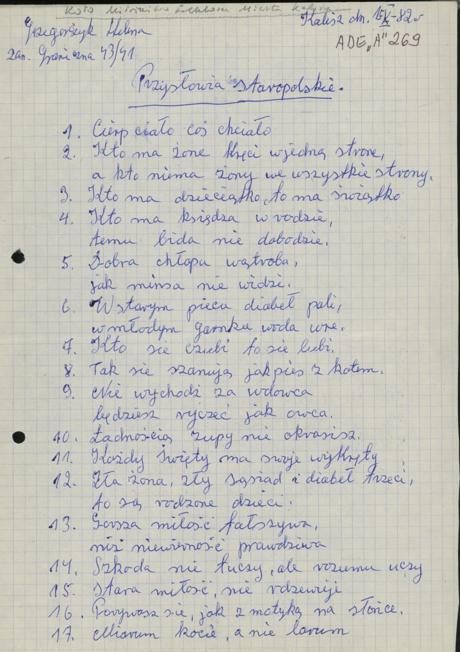 Przysłowia staropolskie