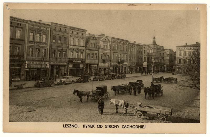 Rynek w Lesznie - pierzeja zachodnia