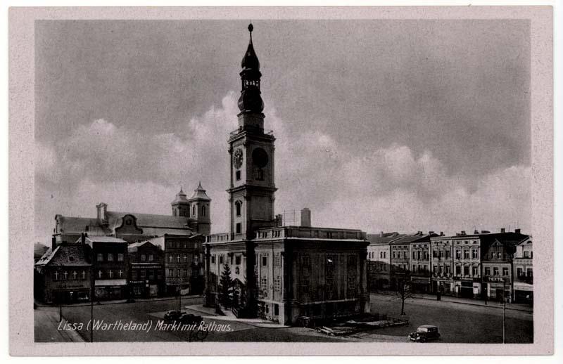 Rynek w Lesznie z Ratuszem