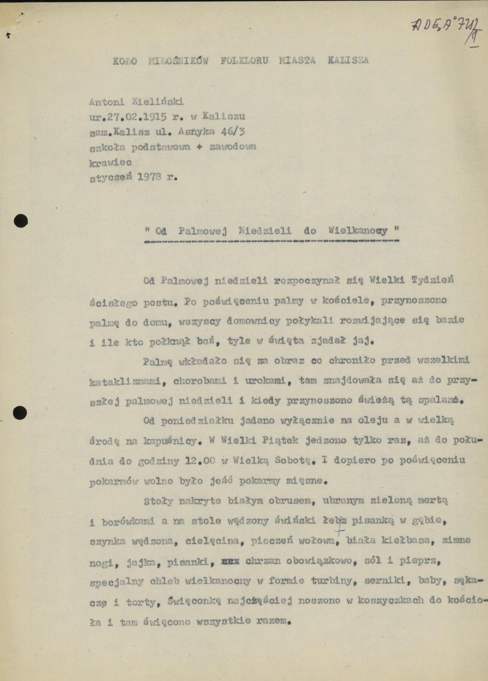 Od Palmowej Niedzieli do Wielkanocy