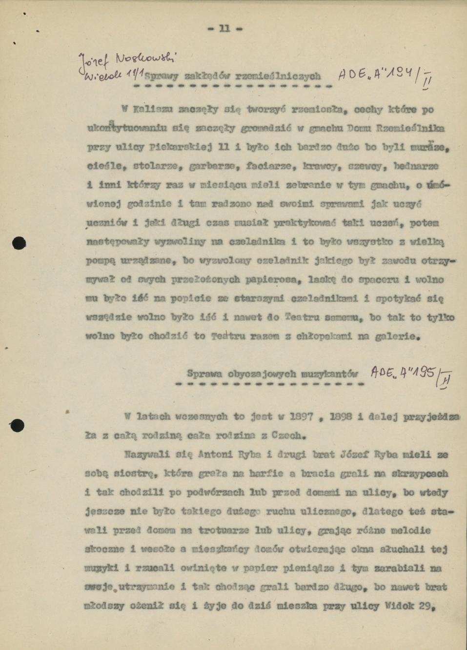 Fragmenty z  historii Kalisza 1894-1979