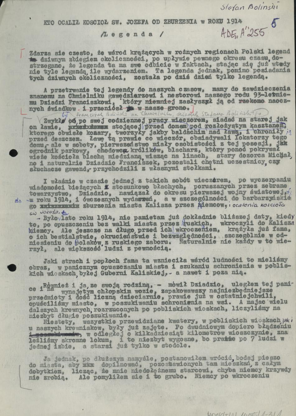 Kto ocalił kościół św. Józefa od zburzenia w roku 1914