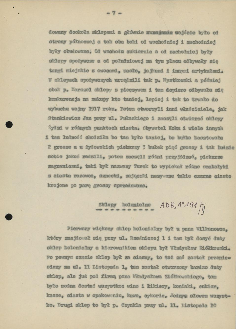 Fragmenty z  historii Kalisza 1894-1979