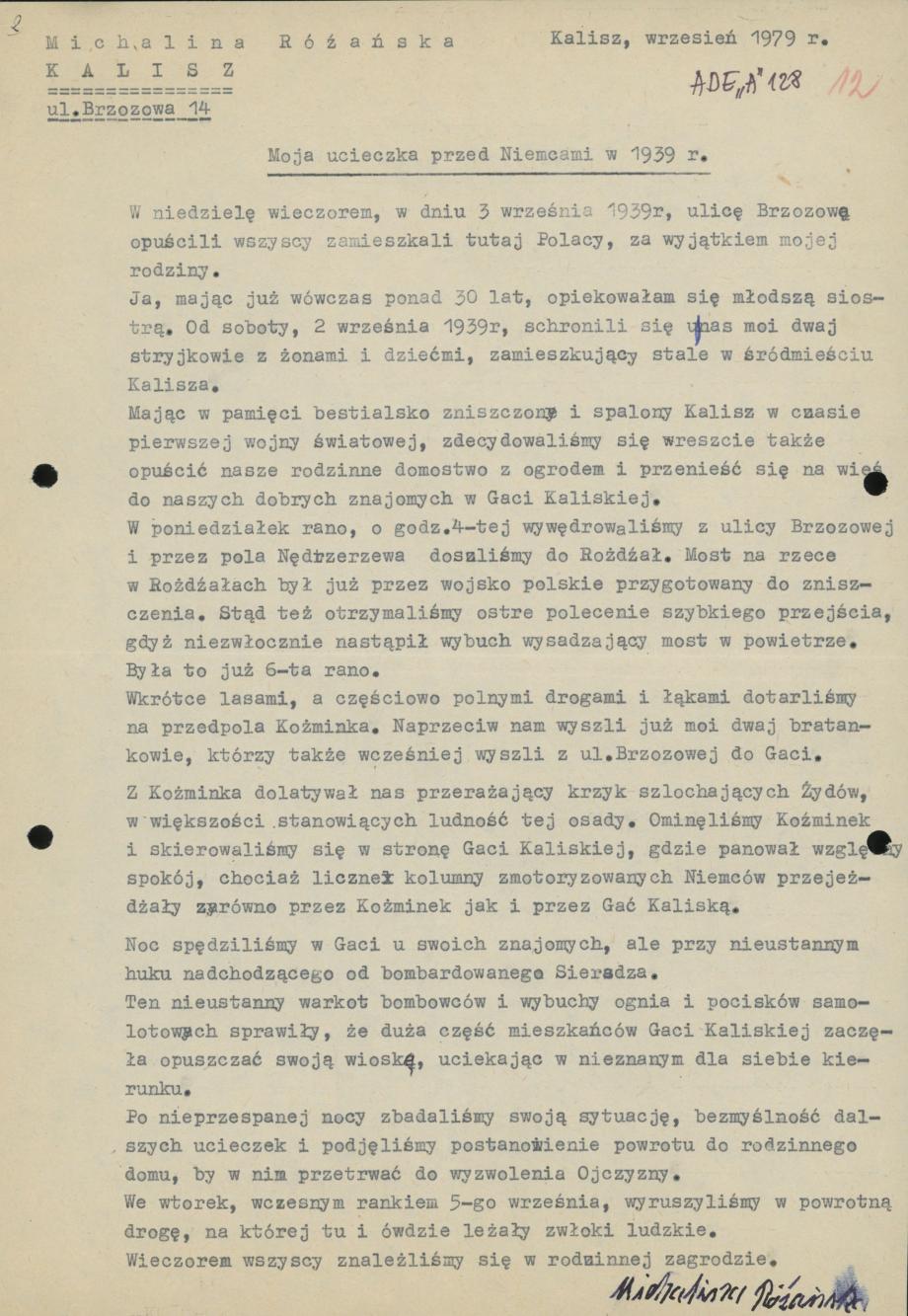 Moja ucieczka przed Niemcami w 1939 r.