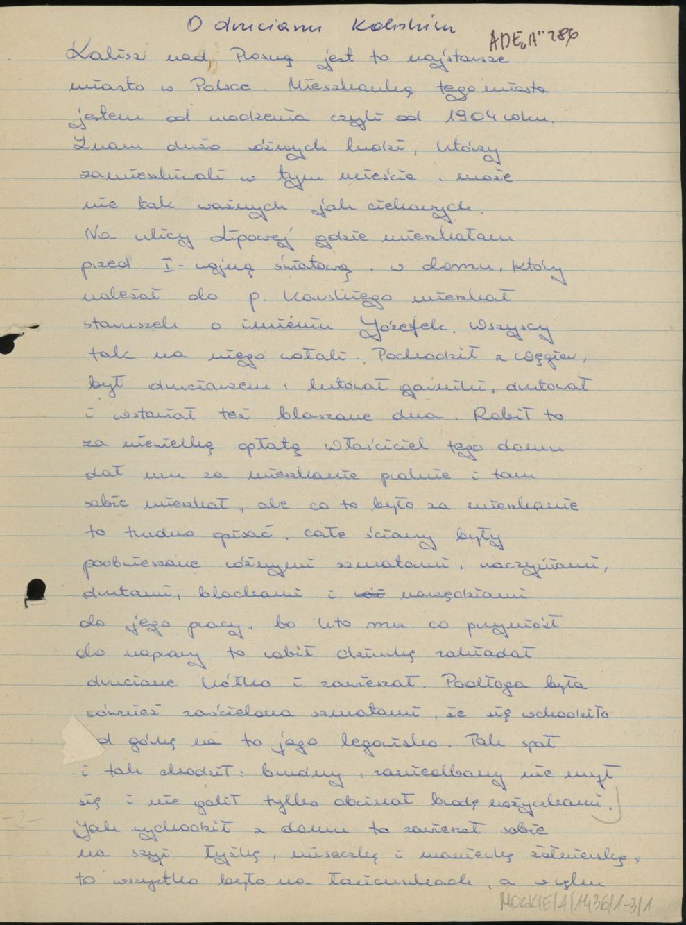 O druciarzu kaliskim