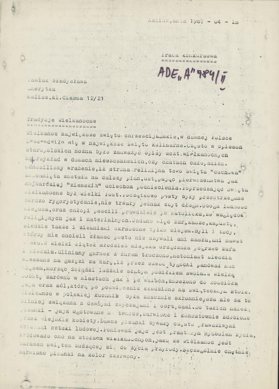 Tradycje wielkanocne