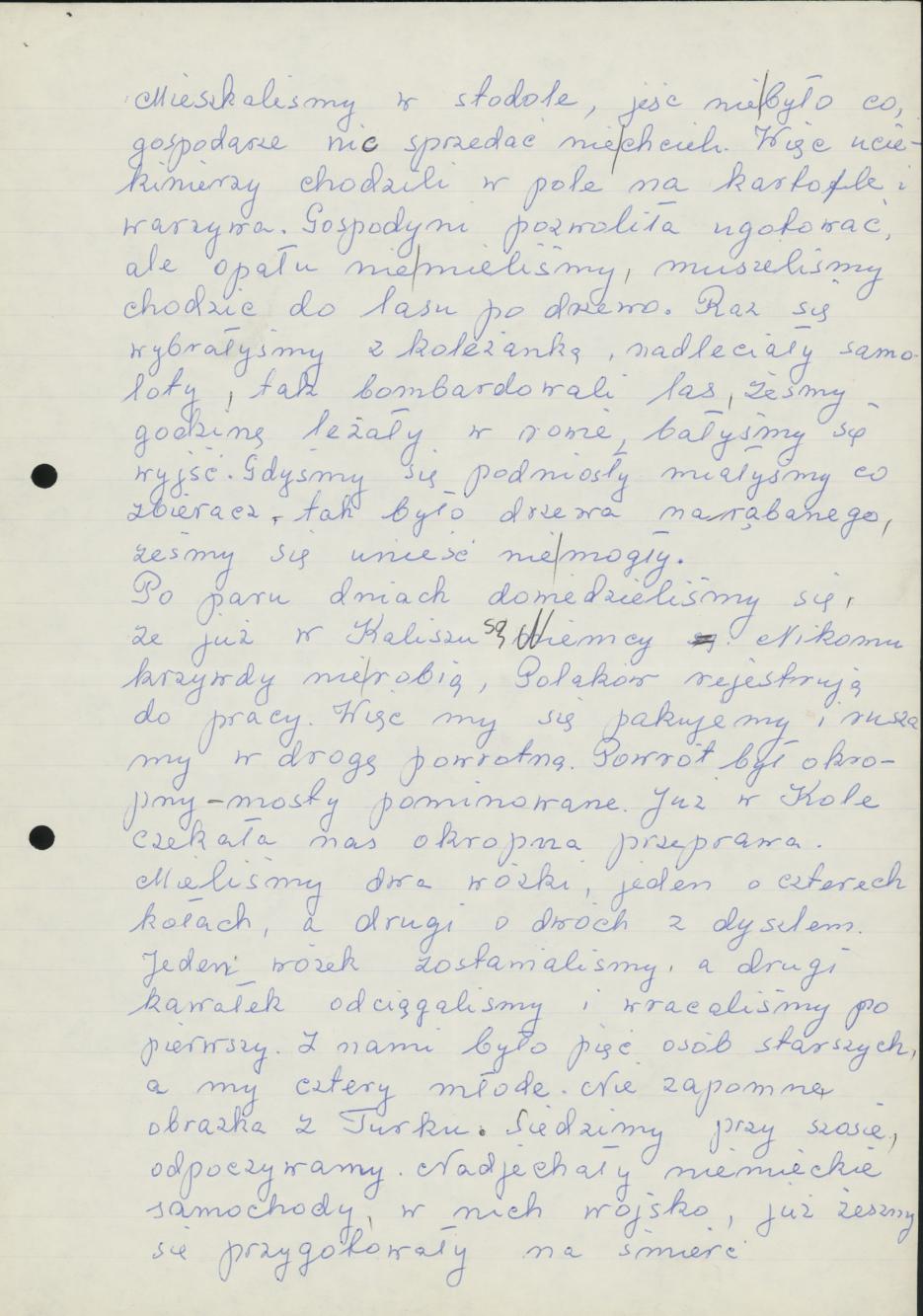 Moja ucieczka z Kalisza 1939 r.