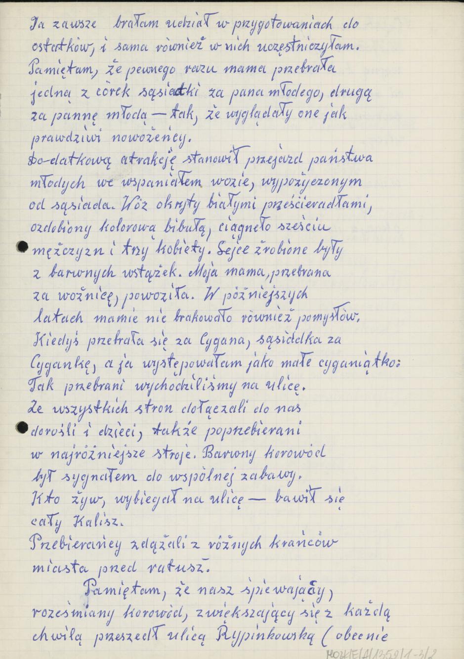 Wspomnienia o przebierańcach